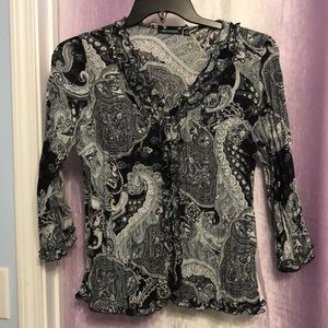 Floral Notations Women’s Blouse